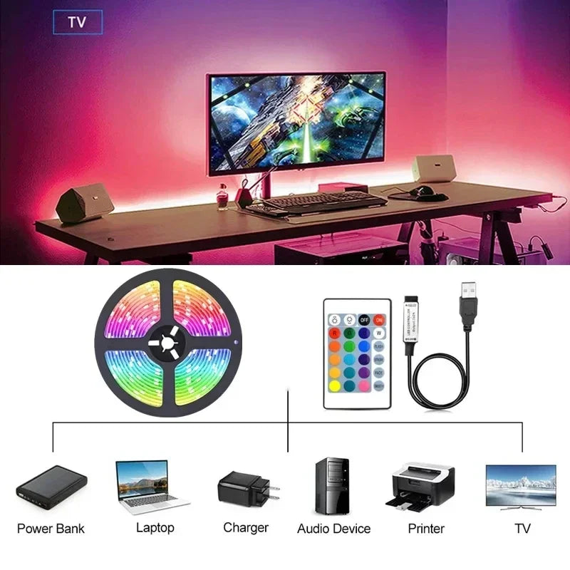 Smart RGB LED Strip Lights with App Control