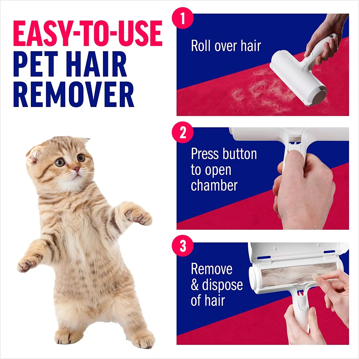     Reusable Pet Hair Remover Roll