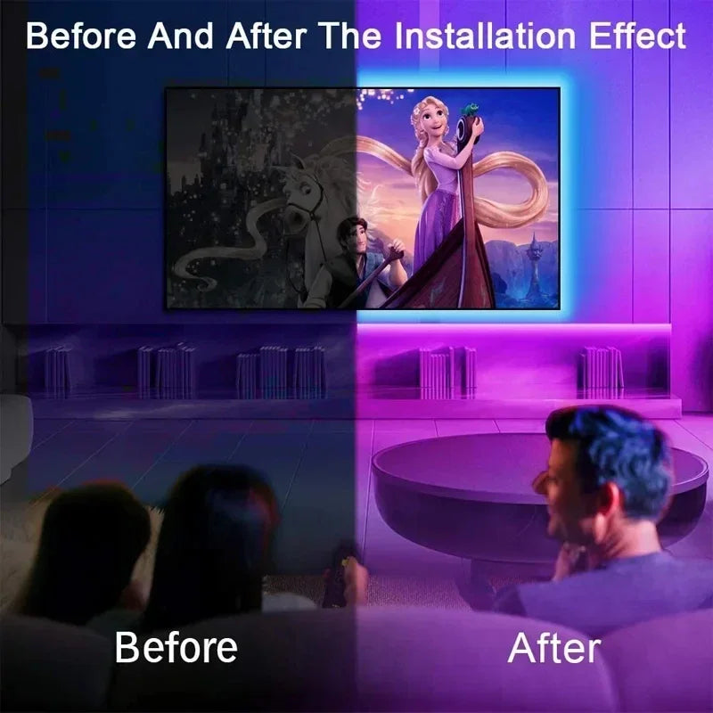 Smart RGB LED Strip Lights with App Control