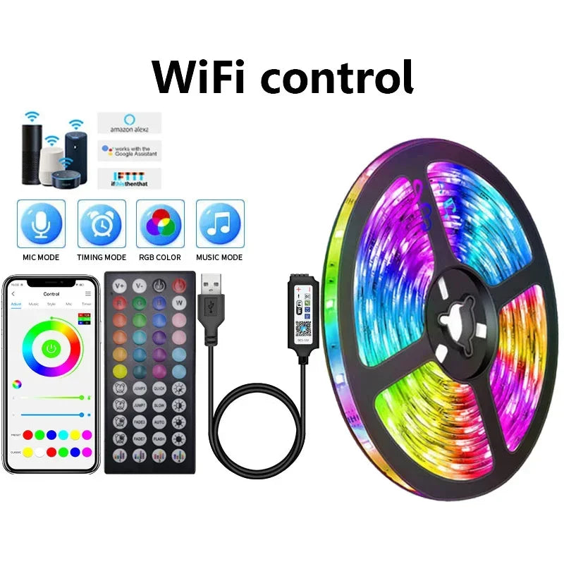 Smart RGB LED Strip Lights with App Control