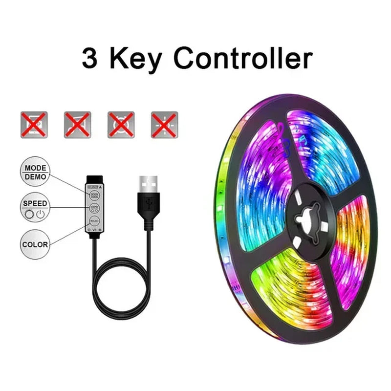 Smart RGB LED Strip Lights with App Control